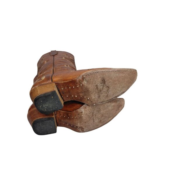 Circle G Women's Embroidered Leather Western Boots Made In Mexico Size 8 1/2 - Picture 9 of 9